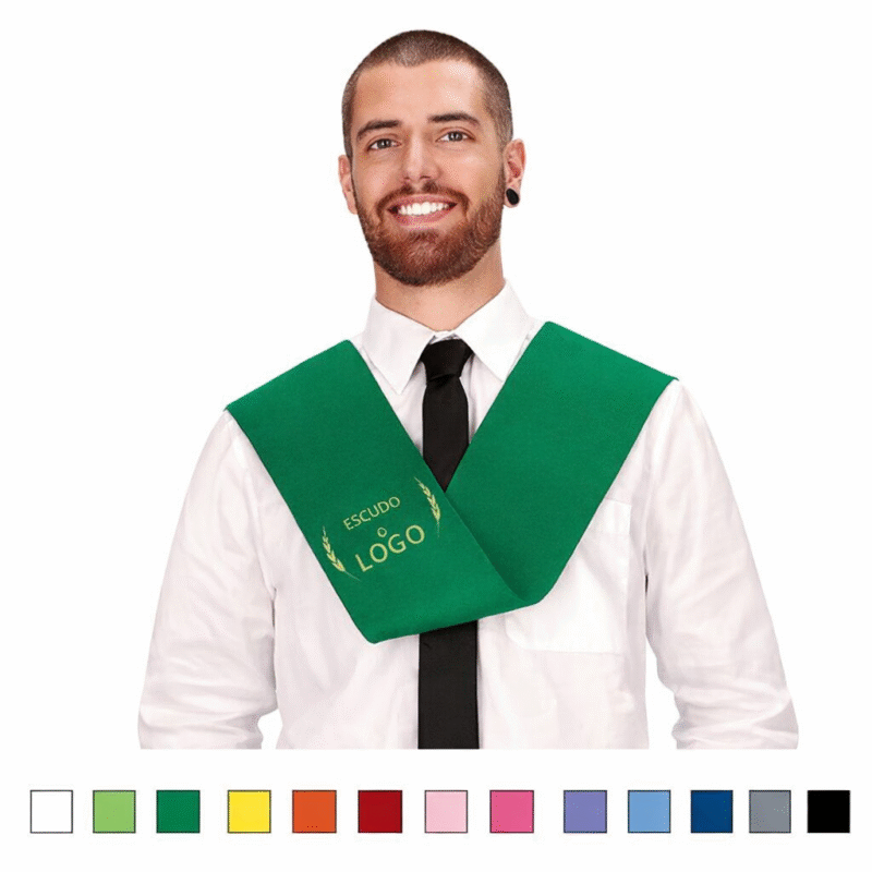 Banda de graduación personalizada con impresión