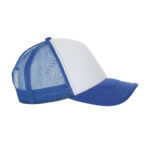 Gorra Bubble azul personalizada con diseño en el frontal