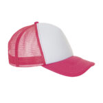 Gorra Bubble fucsia personalizada con diseño en el frontal