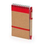 bloc pequeño lien rojo personalizado con tu logotipo